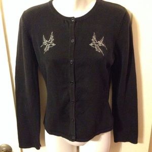 Rocksteady rockabilly swallow cardigan